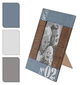 Φωτ/θήκη Ξύλινη  σε  3χρμ.(Μπλε/καφέ-Λευκό/Καφέ-Γκρι/Καφέ) HM285