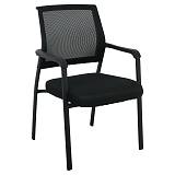 ASCO Πολυθρόνα Γραφείου Επισκέπτη Μέταλλο Βαφή Μαύρο Ύφασμα Μαύρο Ε-00021922 ΕΟ567,1 (ΣΕΤ ΤΩΝ 4)