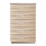 DRAWER Συρταριέρα με 5 Συρτάρια, Απόχρωση Sonoma Ε-00021869 Ε7395,2