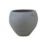 FLOWER POT-5 Cement Grey Φ43x32cm Ε-00023203 Ε6304,B