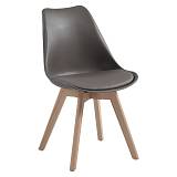 Stock MARTIN Καρέκλα Τραπεζαρίας Κουζίνας, Ξύλο, PP Sand Beige, Αμοντάριστη Ταπετσαρία Ε-00024019 ΕΜ136,901 (ΣΕΤ ΤΩΝ 3)
